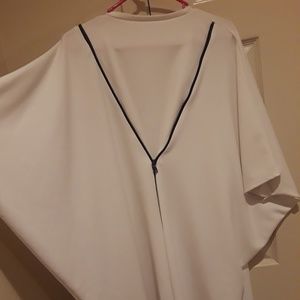 Suzy D zipper blouse